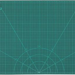 Qatalitic Flexible Cutting Mat, A2 Size (23 X 17 inch), Self-Healing, 5 Layered, Double Sided with Marked Pattern and Grids (Green) Polyvinyl Chloride image 2