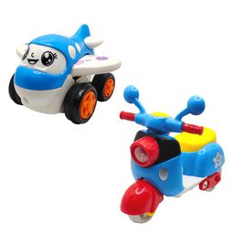 SVE Unbreakable Friction Powered Toy Set of Plane & Scooter For Kids Pack of 2  Multicolor-8