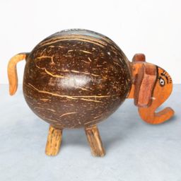 OnEarth Golu Gullak - Coconut Shell Gannu Bank-11