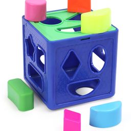 KiddyBuddy Shape Sorter Puzzle Cube Toy - (Color May Vary)-13