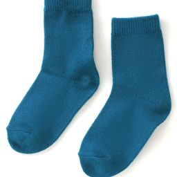 Model Winterwear Solid Colour Socks - Blue-image-15