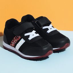 Mi Arcus Mesh and PU Leather Shoes- Black-image-61