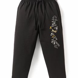Taeko Single Jersey Knit Full Length Lounge Pant With Skating Print - Black-picture-14