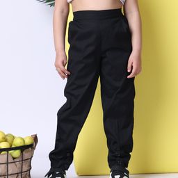 BaawRi Cotton Poplin Solid Pant - Black-image-28