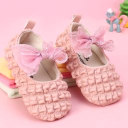 Babyoye Slip On Booties With Bow Applique - Pink-image-43
