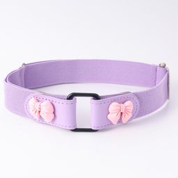 Babyhug Free Size Belt With Bow Applique - Purple-image-13