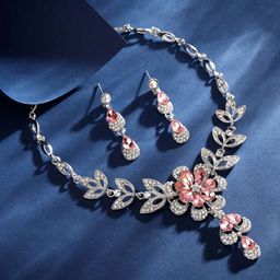 Atasi International Silver-Plated Stone Studded Jewellery Set-image-89