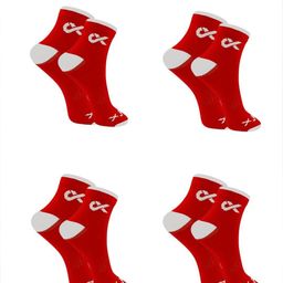 Xjarvis Unisex Pack Of 4 Ankle-Length Socks-52