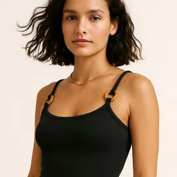 R.Code by The Roadster Life Co. Women Scoop Neck Cotton Crop Top-picture-55
