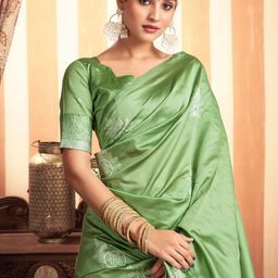 all about you Ethnic Motifs Zari Pure Silk Banarasi Saree-picture-43