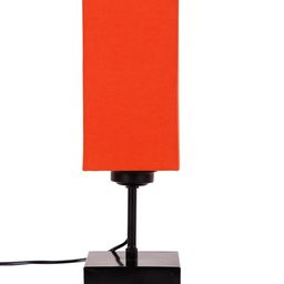 Devansh Orange & Black Solid Cylindrical Table Lamp image 4