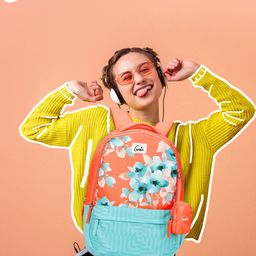 Genie Women Floral Printed Backpack - Up to 18 inch Laptop-45