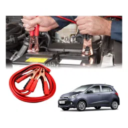 Auto Pearl 1.83 m (6 Ft) 500 A Heavy Duty Anti Tangle Battery Jumper Booster Cables for i10 Grand (Pack of 2)-image-99