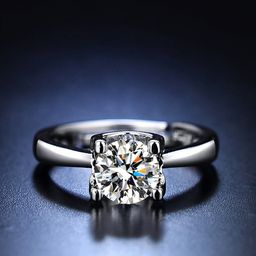 Jewels Galaxy Silver-Plated & AD-Studded Adjustable Finger Ring-24