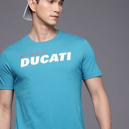 Ducati Brand Logo Printed Pure Cotton T-shirt-image-67