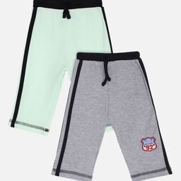 Bodycare First Infant Boys Pack Of 2 Solid Straight-Fit Track Pants-image-57