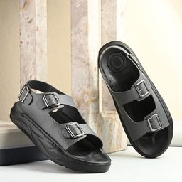 Rising Wolf Men Buckle Comfort Sandals-image-13