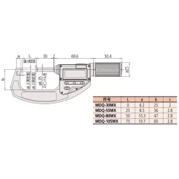Mitutoyo Quick Micro With Output Function Range 0 - 30 mm, MDQ-30MX image 2
