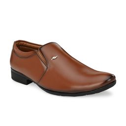 LEEPEETER Men Round Toe Formal Slip-Ons-image-43