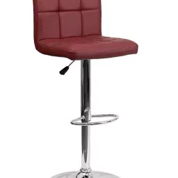 Exclusive Furniture Bar Stool in Leatherette Maroon Upholstery KBSTM02-image-94