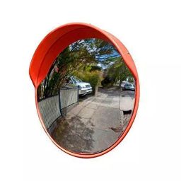 Ladwa Safety Convex Mirror with Adjustable Fixing Bracket for Road Safety Polycarbonate Orange, LSI - Convex40inch - P2-65