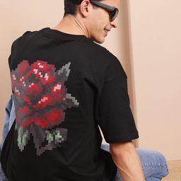 Mast & Harbour Valentine Collection Printed Drop-Shoulder Sleeves T-shirt-image-36
