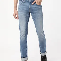 Passion Men Slim Fit Low Distress Light Fade Stretchable Jeans-image-67