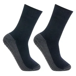 Bonjour Men Pack Of 2 Woolen Anti-Skid Indoor Above Ankle Socks-image-87
