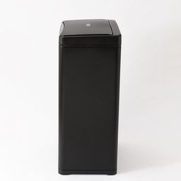 Kuber Industries Black Stainless Steel Rectangular Sensor Dustbin Dustbins 42 L-5