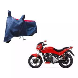 Auto Pearl Waterproof Two Wheeler Cover For Hero CBZ Extreme (Red & Blue)-image-86