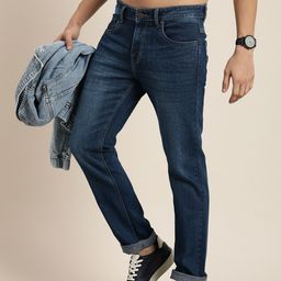 HERE&NOW Men Smart Regular Fit Stretchable Jeans-picture-18
