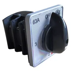 Selvo 63A Cam Operated Rotary Switch Phase Selector 1 Pole 3 Way GSELRTS11041-16