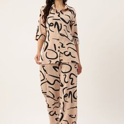 Sleek Italia Abstract Print Shirt & Trousers Co-Ords-picture-16
