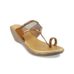 Metro Open Back Embellished Wedge Heels-30