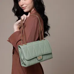French Connection Quilted Structured Shoulder Bag-picture-12