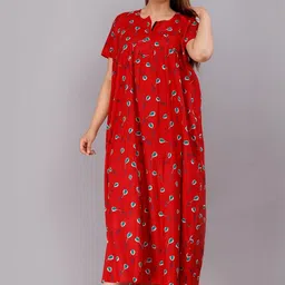AAKARSHANA CREATION Women Printed Cotton Nightdress-picture-47