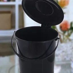 Kuber Industries Black 2-Pieces Pedal Dustbins With Handle - 10 L Each-29