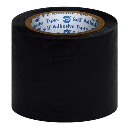 VCR 18 m x 96 mm Waterproof Textile Fibre Black Duct Tape, 1 Roll Per Pack-17