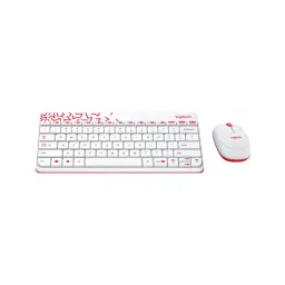 Logitech White MK240 Wireless Keyboard And Mouse Combo, 920-008201-43