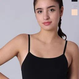 Sillysally Pack of 3 Non Padded Double Layer Workout Bras With All Day Comfort-image-97