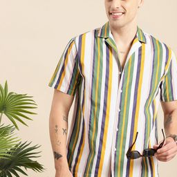 Mast & Harbour Vertical Stripes Casual Shirt-picture-43