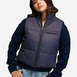 20Dresses Women Blue Crop Puffer Jacket-image-37