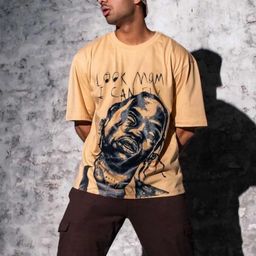 TheBTclub Men Printed Drop-Shoulder Sleeves Activchill T-shirt-image-102