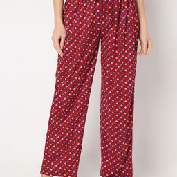 Smarty Pants Women Geometric Printed Cotton Lounge Pants-image-55