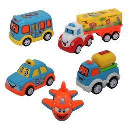 Pluspoint Pull Back Miniature Cartoon Themed Cars Pack Of 5 - Multicolor-image-9