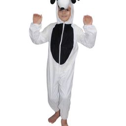 Kaku Fancy Dresses Sheep Animal Theme Costume Set - White & Black-image-99