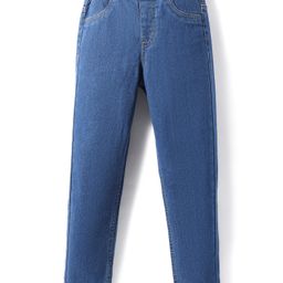 Pine Kids Denim Woven Ankle Length Washed Jeggings - Blue-picture-17