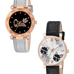 Miss Perfect Women Printed Dial & Leather Straps Analogue Watch QE232-picture-19