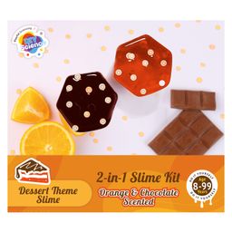 diy science DIYScience Orange Choco Truffle 2-in-1 Slime Making Kit - Multicolour image 4