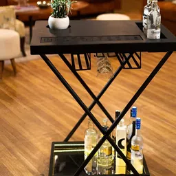Haus of Bars SpeedX Model J Black Portable Bar Cabinet-28